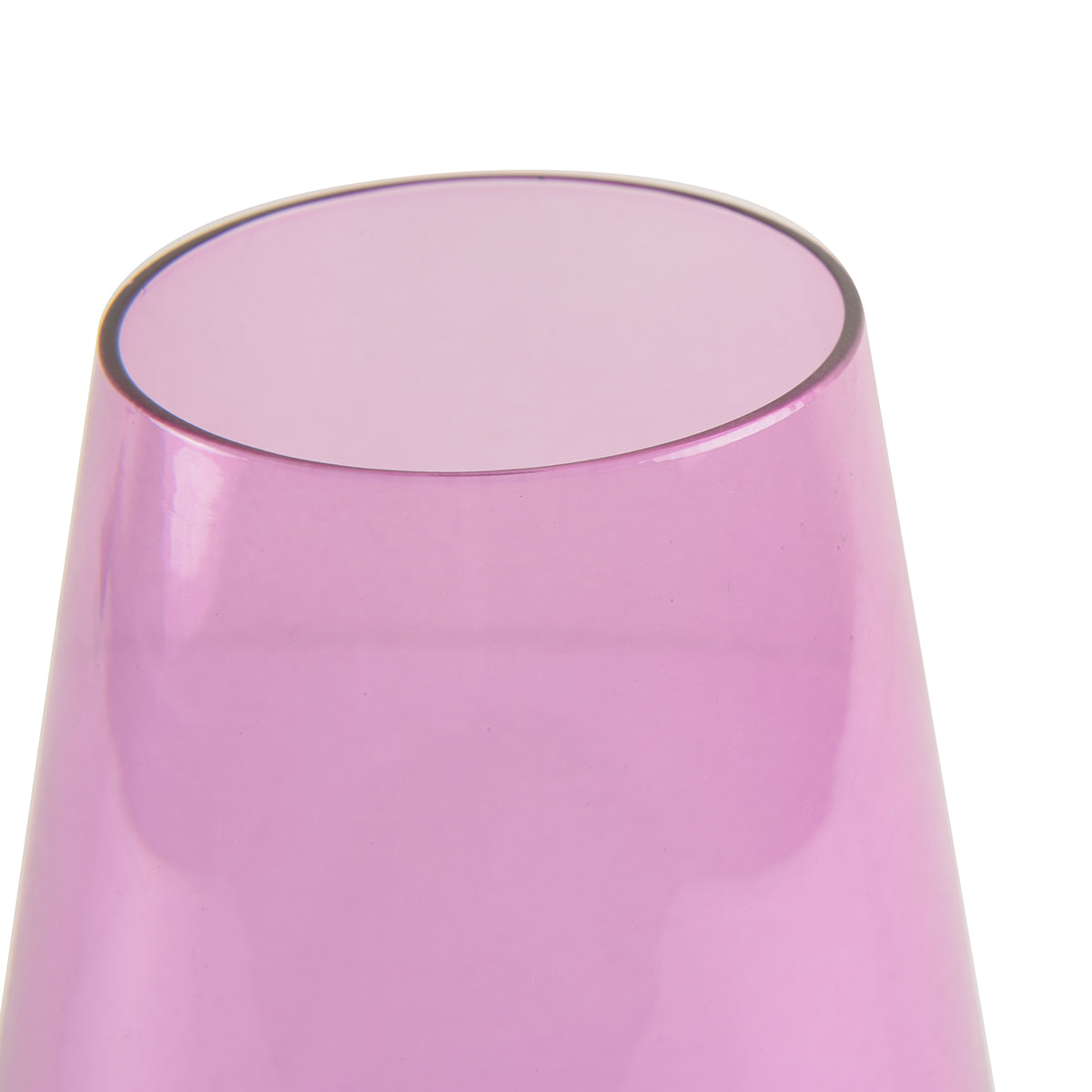 Florero Vidrio Rosa Alto