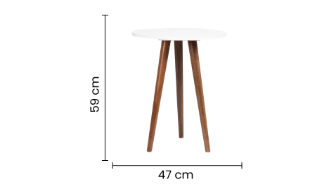 Mesa Auxiliar Palm Blanco