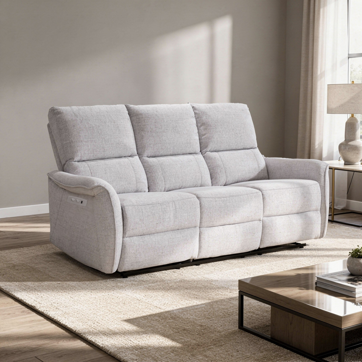 Sofá Tacito eléctrico reclinable 3P