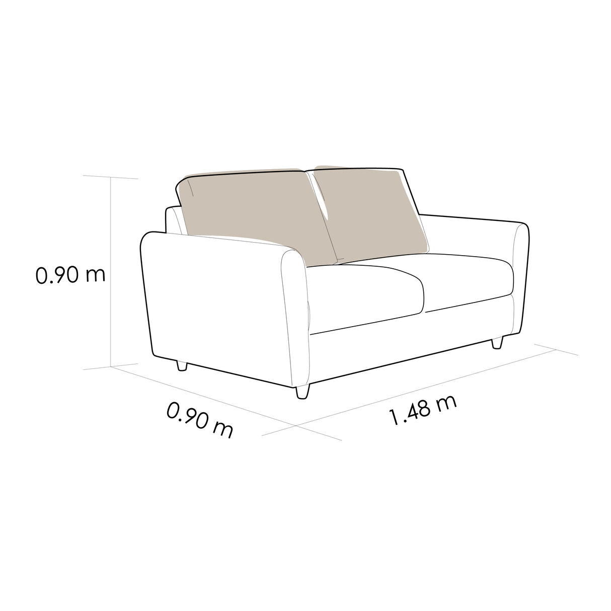 Sofá Tamesis 2 Puestos