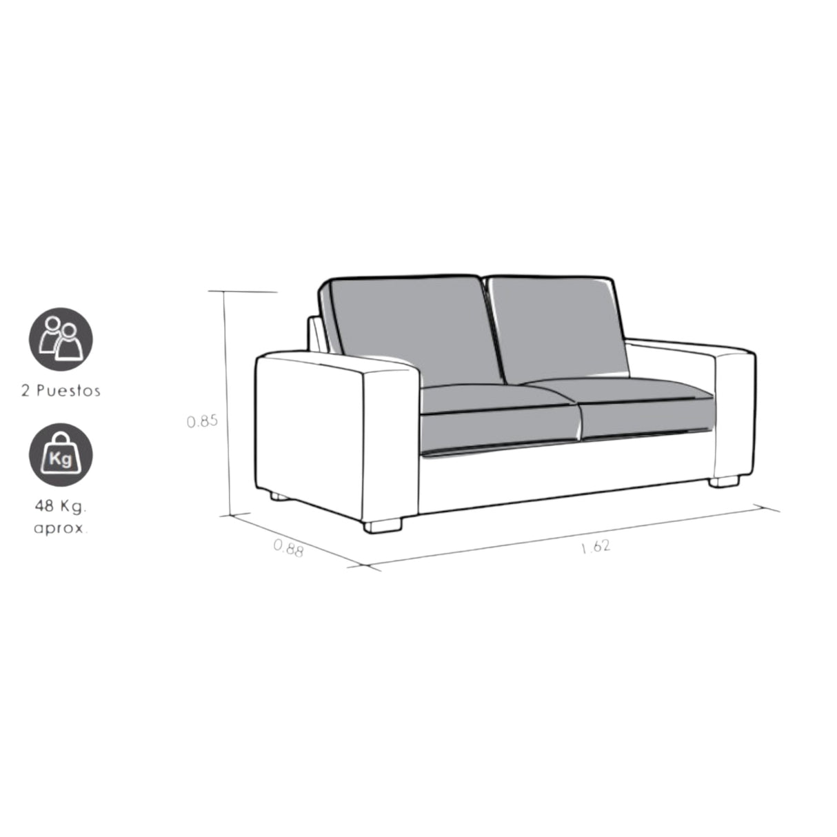 Sofá Toffana 3 Puestos