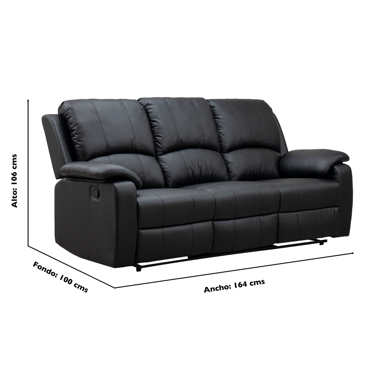 Sofá Reclino Wayland 3 Puestos