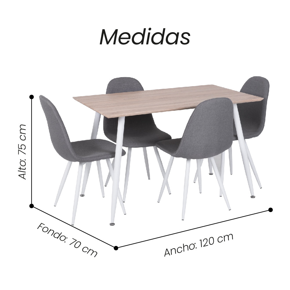 Comedor Cameron Tapa Madera - Fiotti