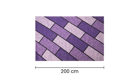 Tapete Rabbie 140x200 Morado DR-B3