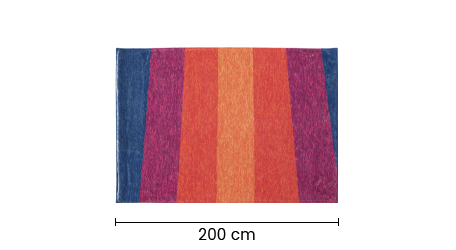 Tapete Rainy 140x200 Multicolor DR-F7