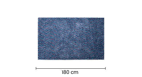 Tapete Rain 120x180 Azul DR-01