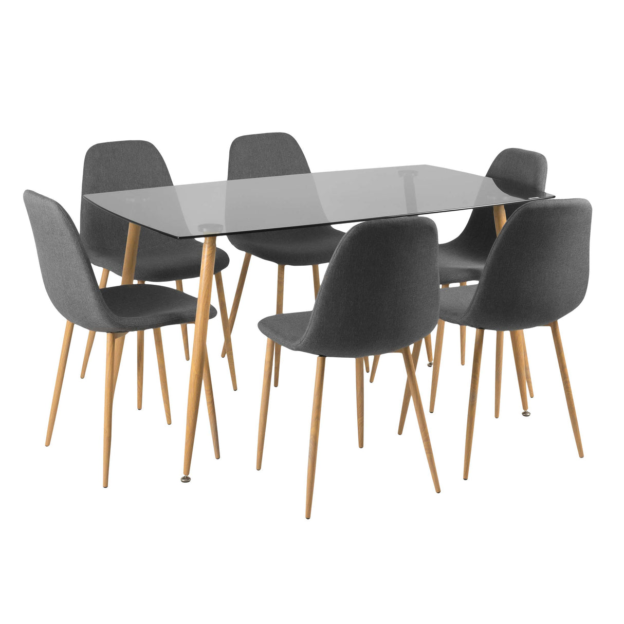Comedor Rudy 6P Gris