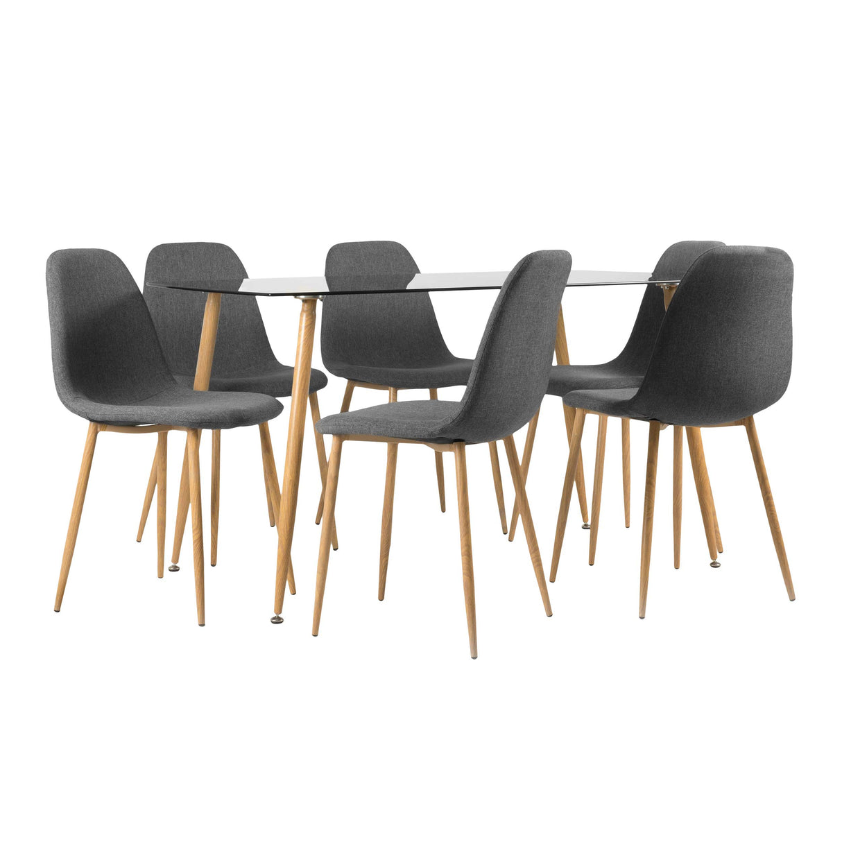 Comedor Rudy 6P Gris