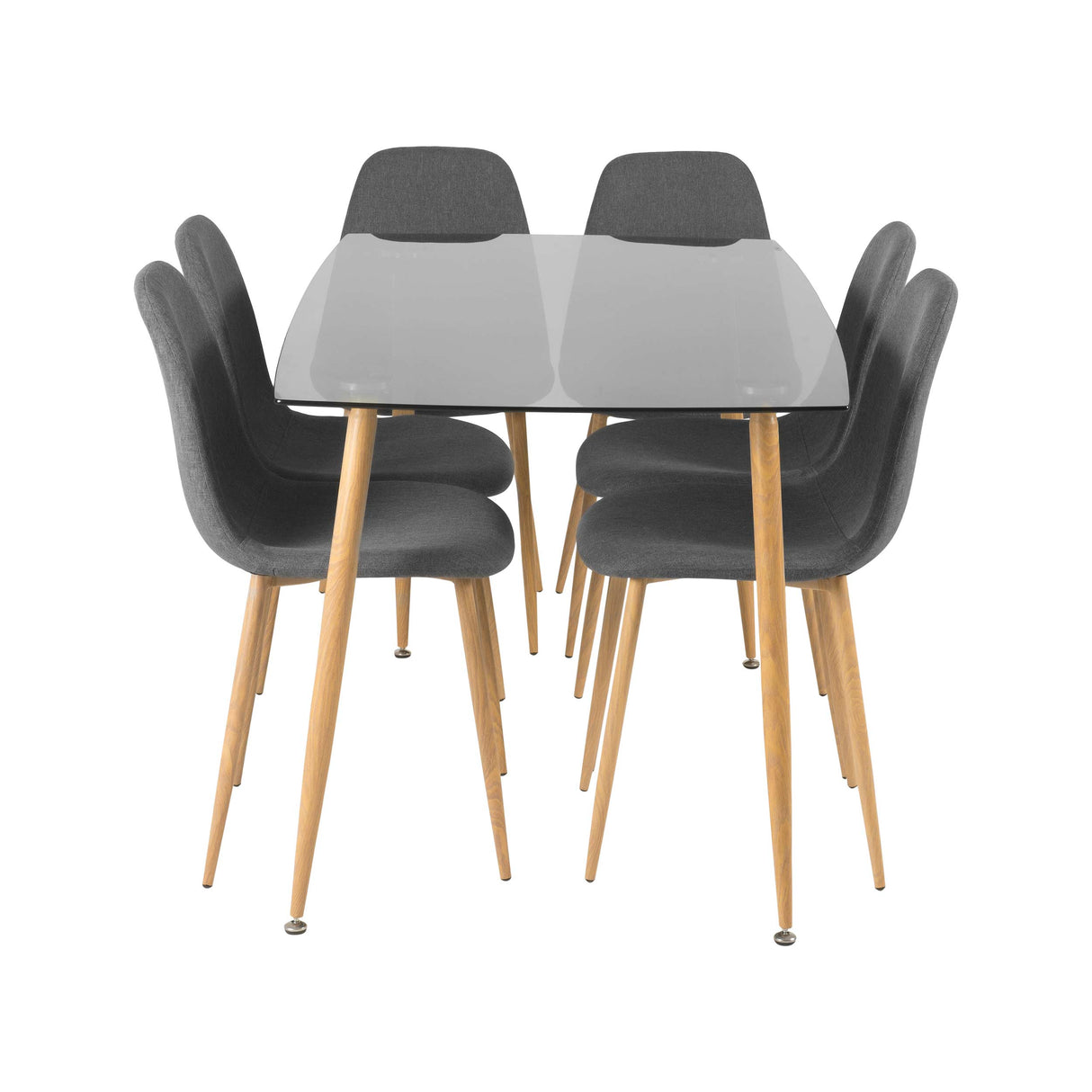 Comedor Rudy 6P Gris