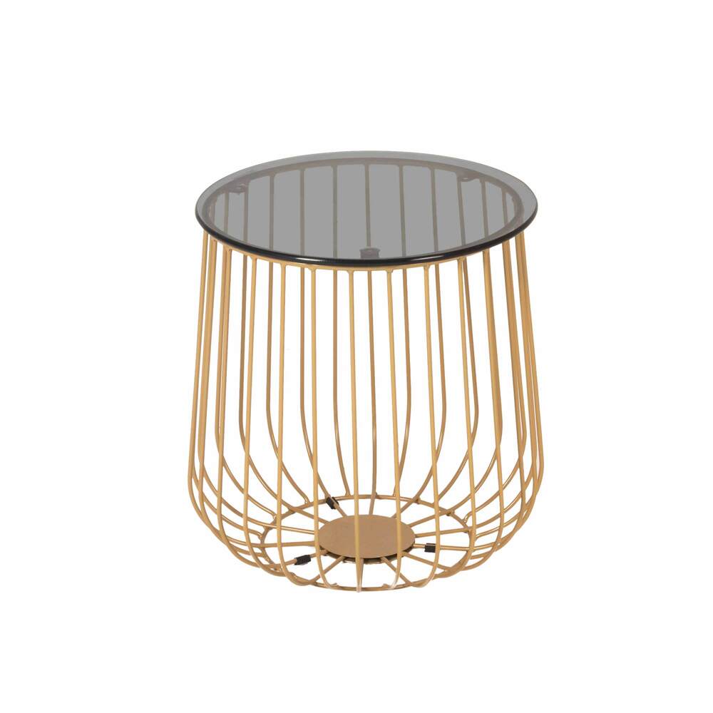 Mesa Auxiliar Allie Redonda Azul - Fiotti