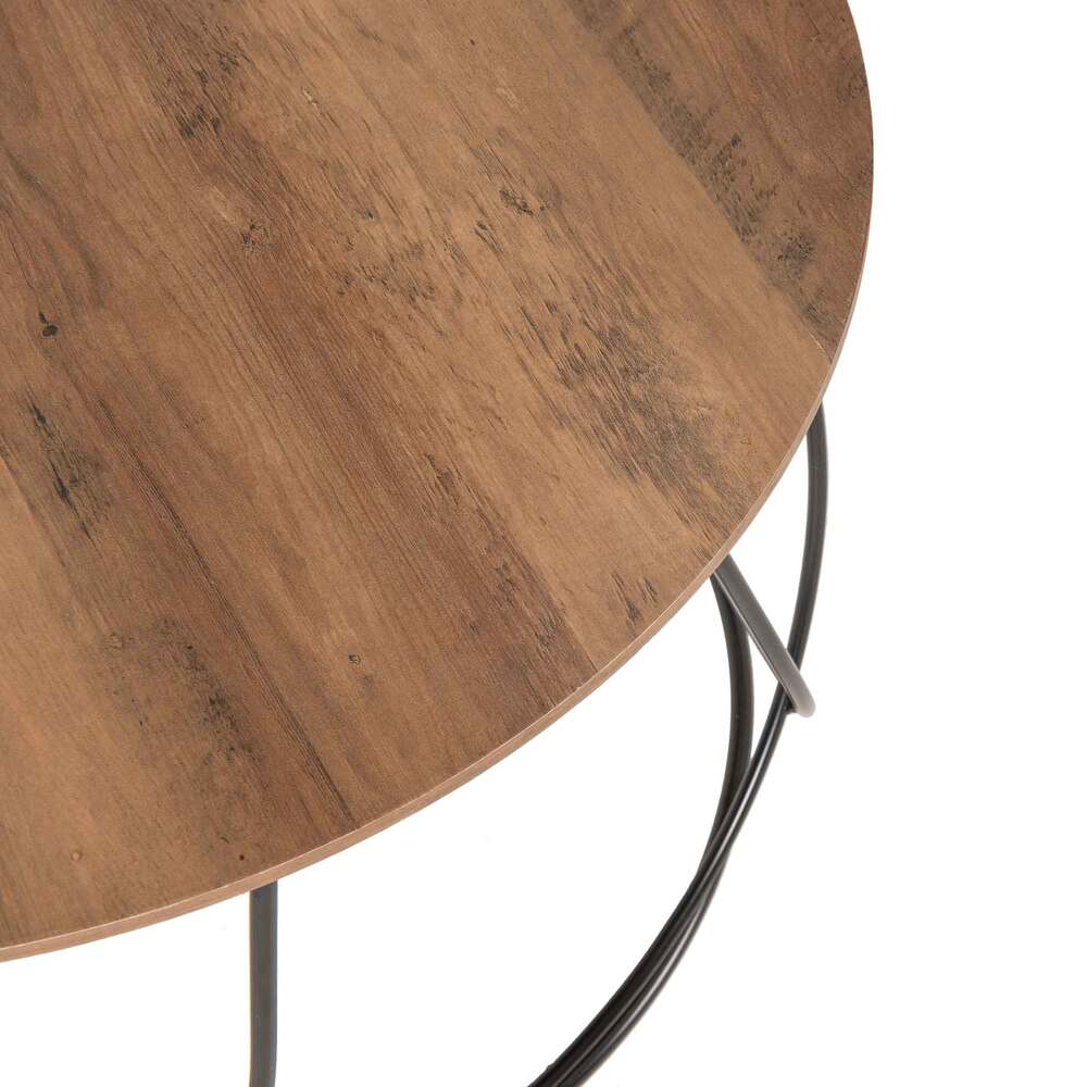 Mesa Auxiliar Asudena Color Madera Negro - Fiotti