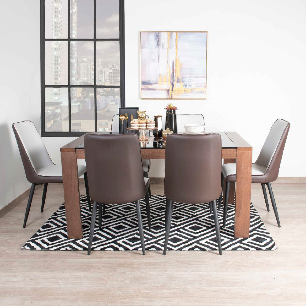 Mesa Extension Eufrasia Madera Vino 2C - Fiotti