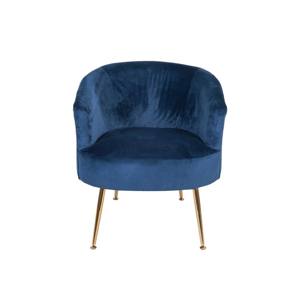 Poltrona Eugenia Azul Patas Doradas - Fiotti