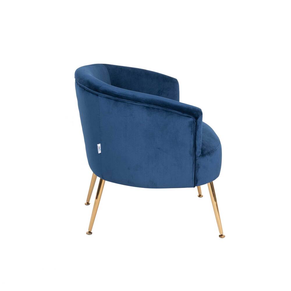 Poltrona Eugenia Azul Patas Doradas - Fiotti