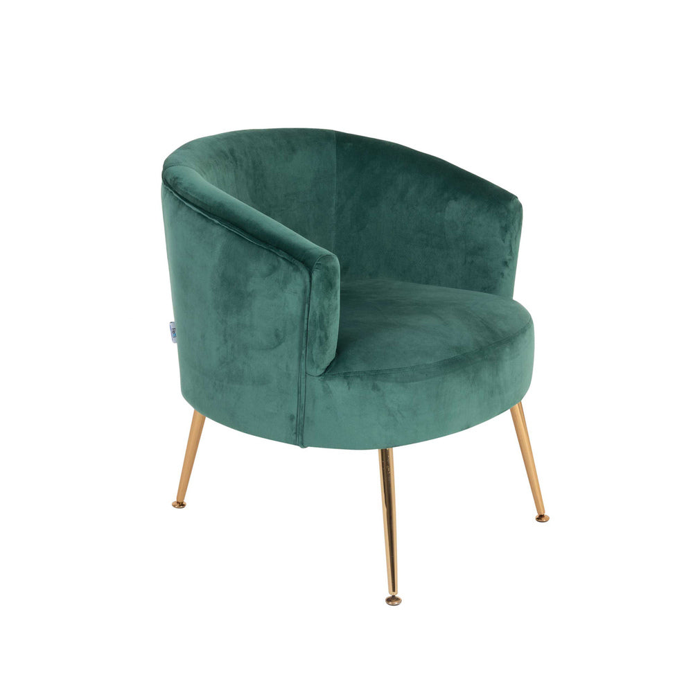 Poltrona Eugenia Verde Patas Dorado - Fiotti
