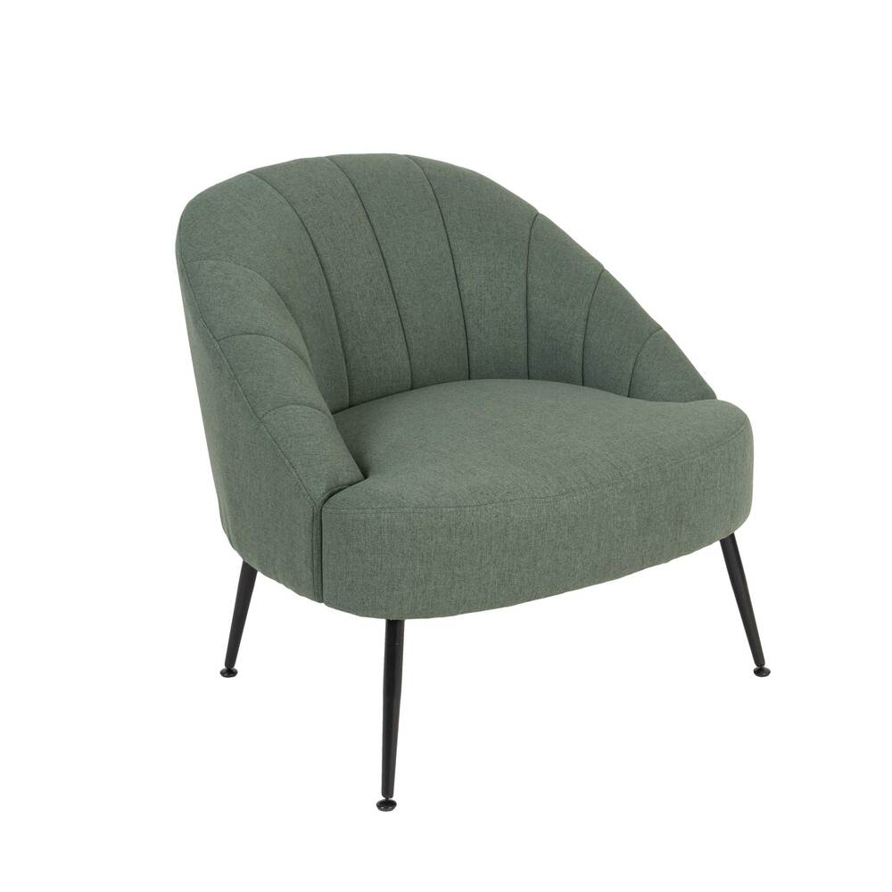 Poltrona Evane Verde Patas Negro