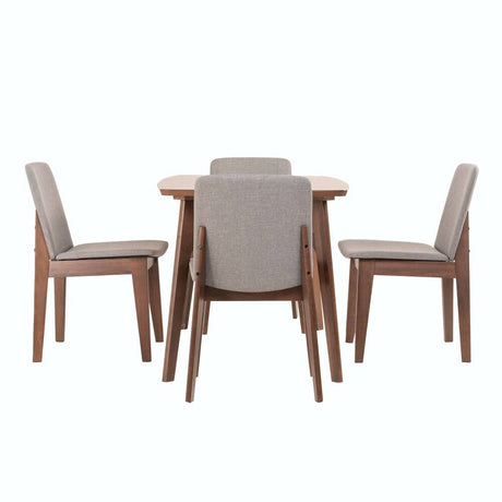 Comedor Esther Caoba 4P Gris 4C - Fiotti