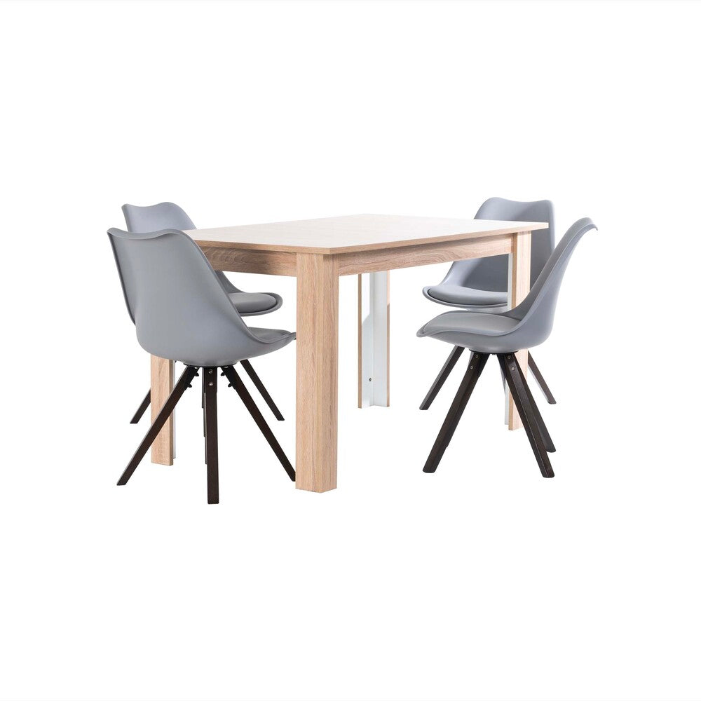 Comedor Electra 4P Gris