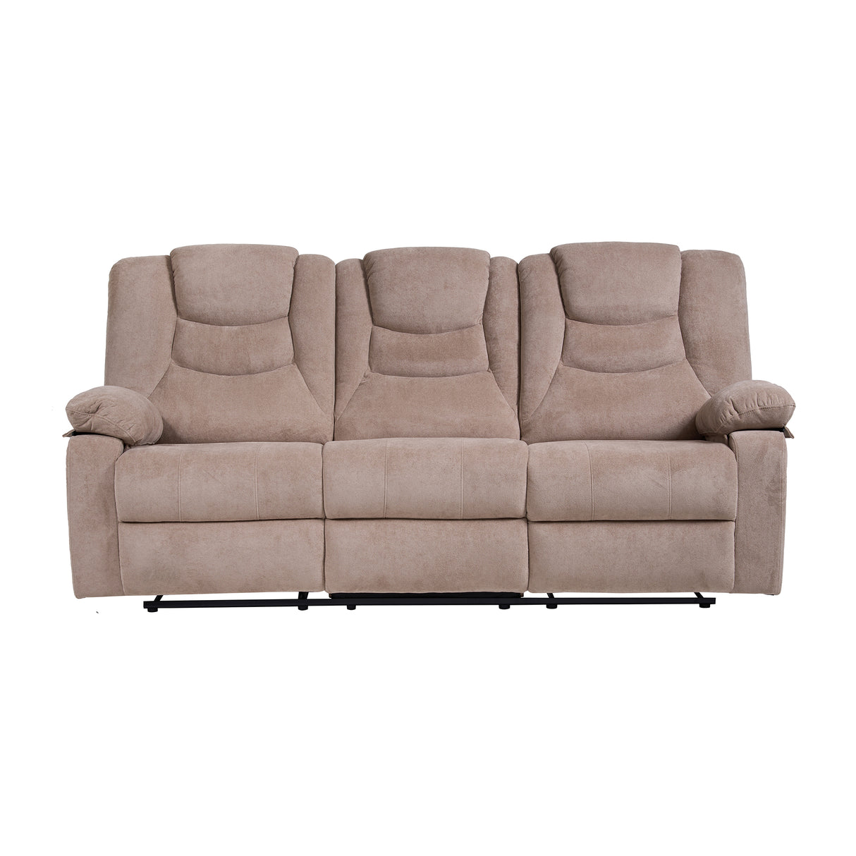 Sofá Reclino Kalerin 3 Puestos | Café Claro