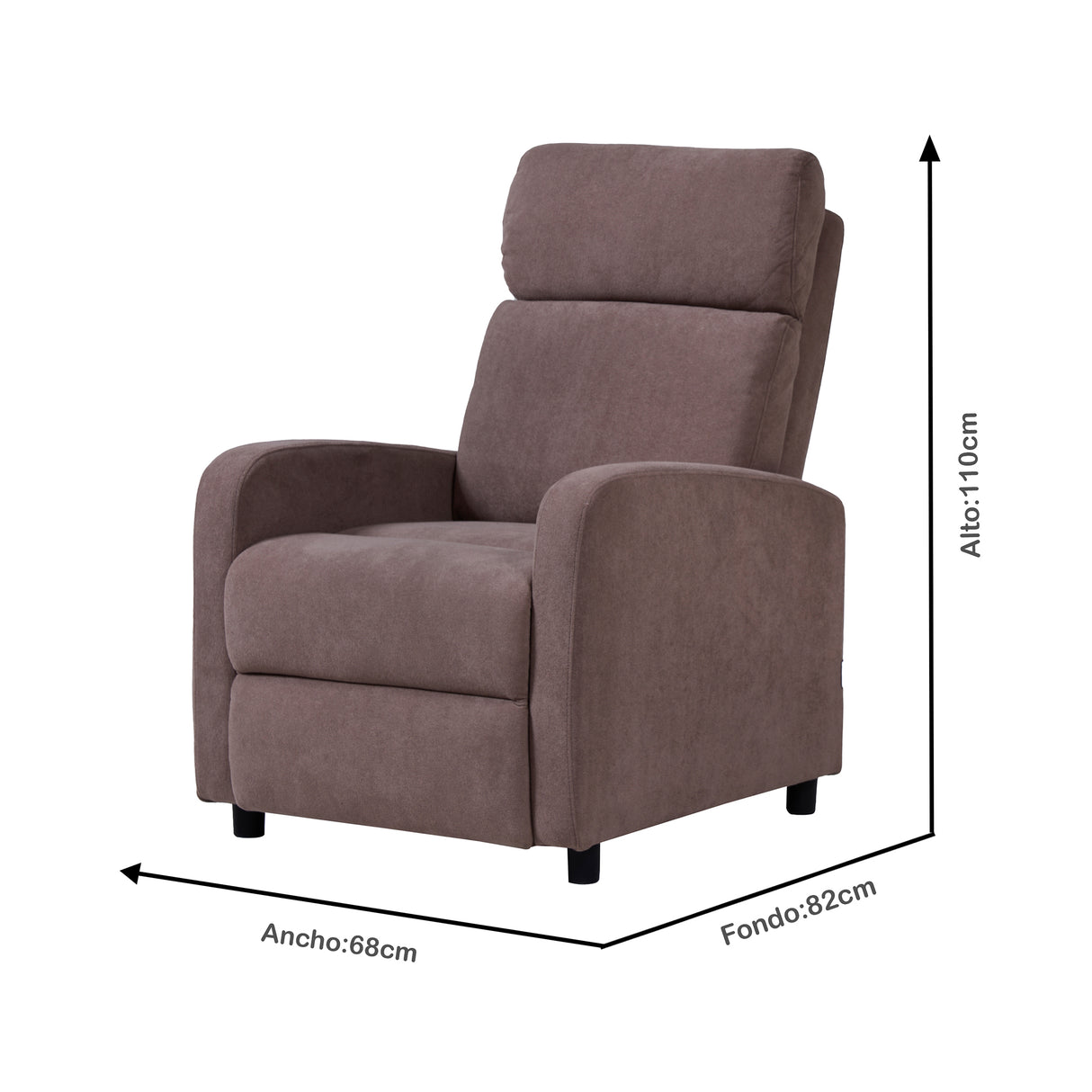 Silla Reclinable Junko 1 Puesto | Café