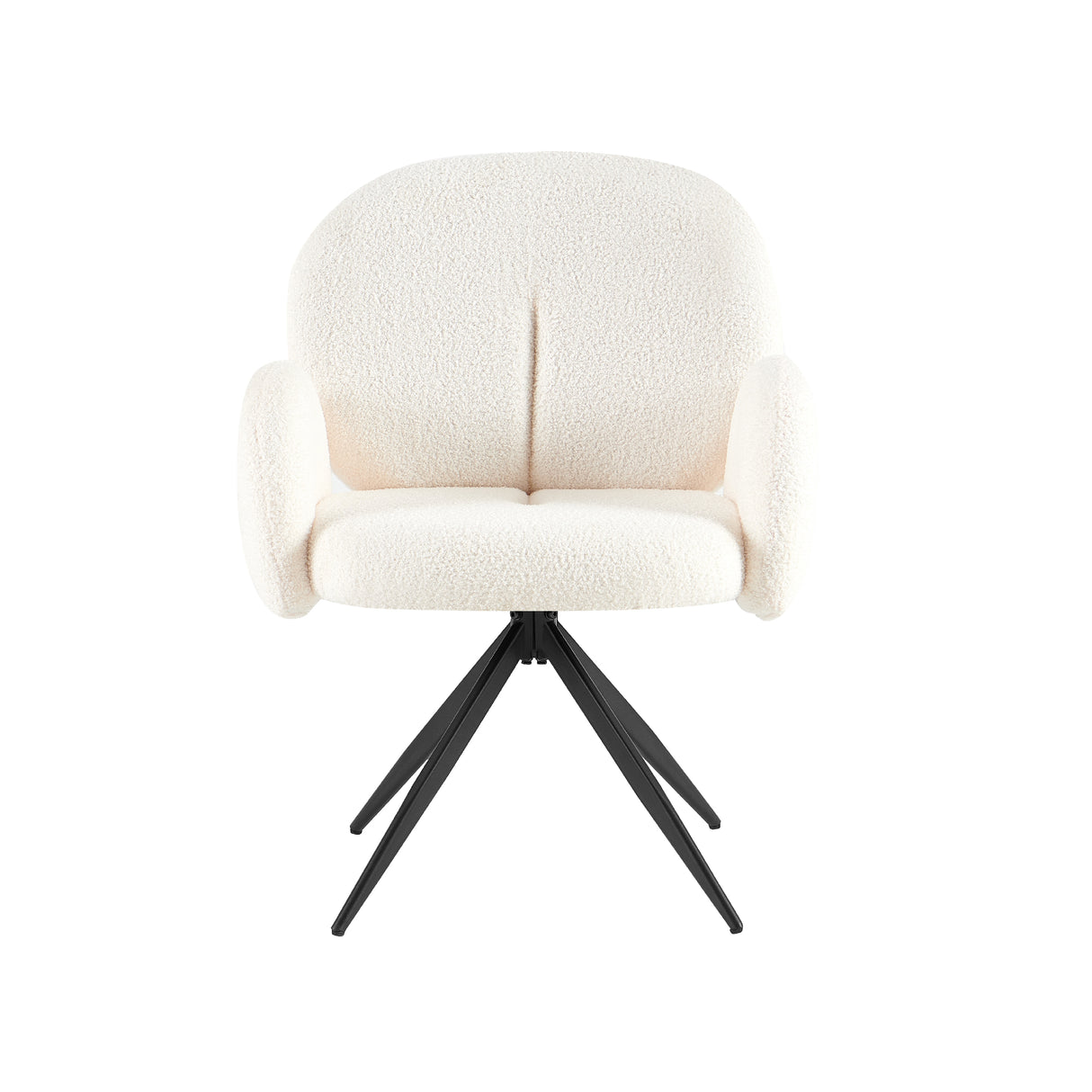 Silla de comedor Ayelet (Beige) Giratoria