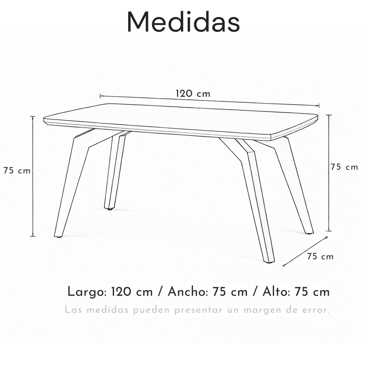 Mesa de comedor Amira 6 / 4 Puestos