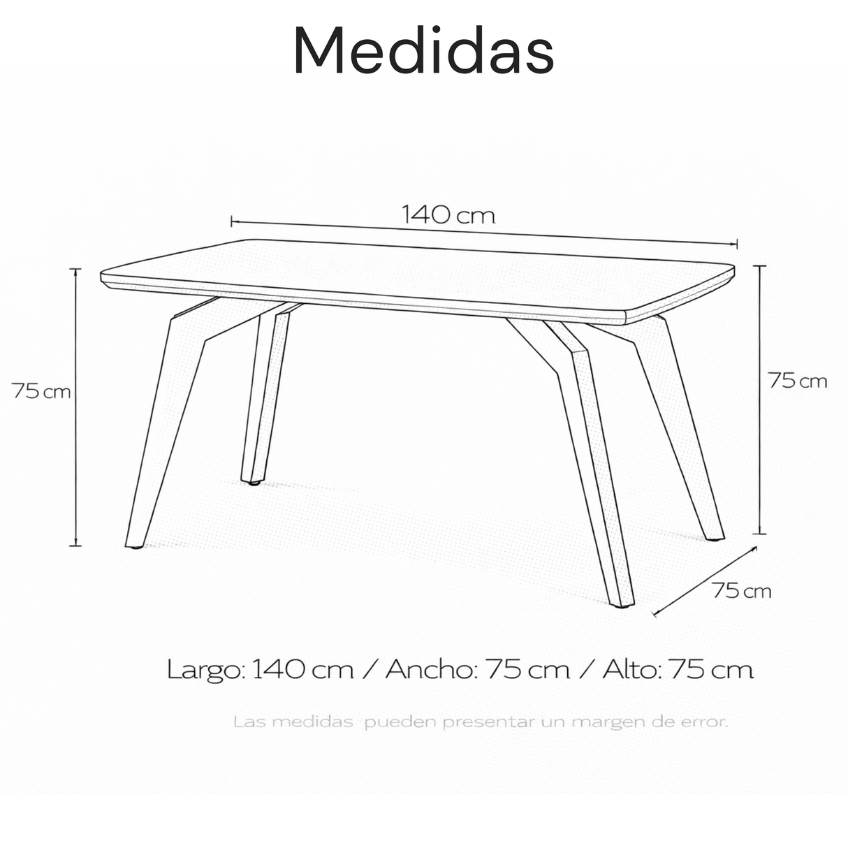 Mesa de comedor Amira 6 / 4 Puestos