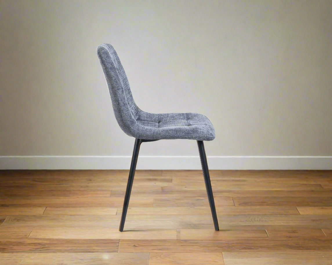 Set Comedor Adam 4 puestos Gris | Piedra Sinterizada