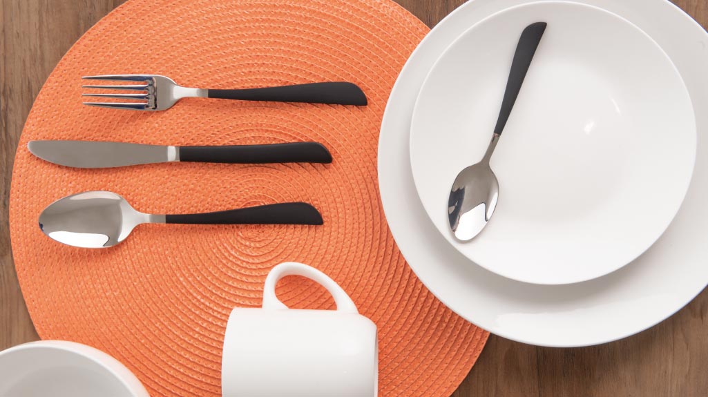 Juego de Cubiertos 4 Piezas Plata Mango