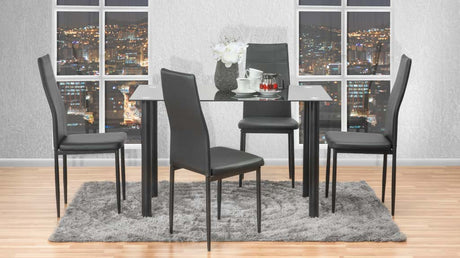 Comedor Waleran 4P Negro