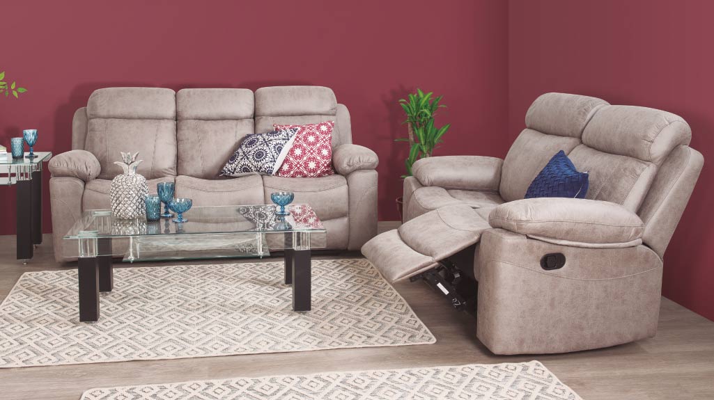 Sofá Reclino Jarka 2 Puestos | Beige