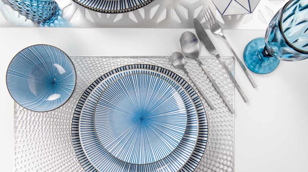 Juego de Cubiertos 4 Piezas Plata Mate