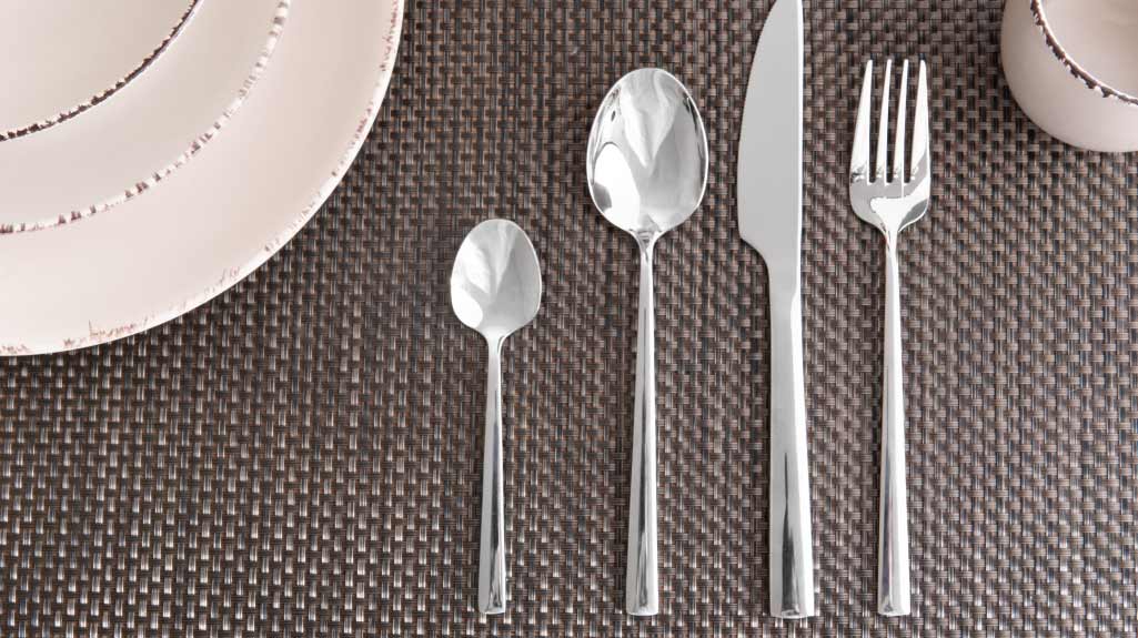 Juego de Cubiertos 4 Piezas Plata Brilla