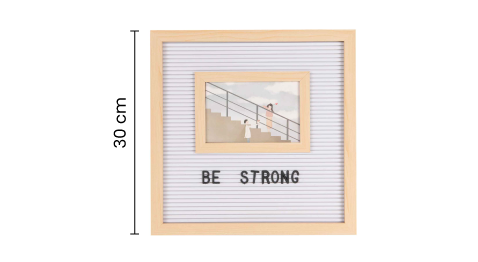 Portaretrato con Tablero Café Claro