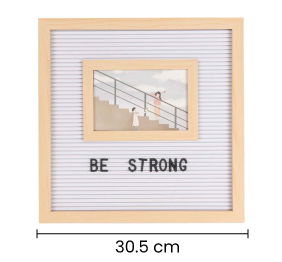 Portaretrato con Tablero Café Claro