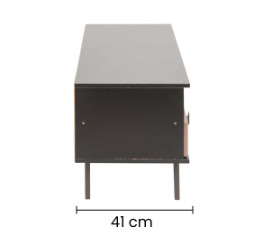 Mesa Tv Retro 2Gav Color Negro