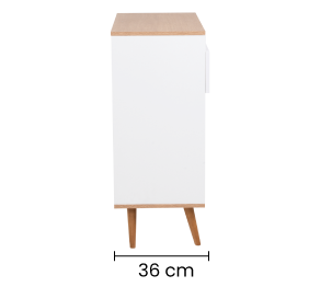 Biffet Pontico RD01 Nogal/Blanco