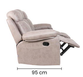 Sofá Reclino Jarka 3 Puestos | Beige