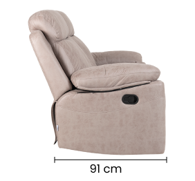 Sofá Reclino Jarka 2 Puestos | Beige