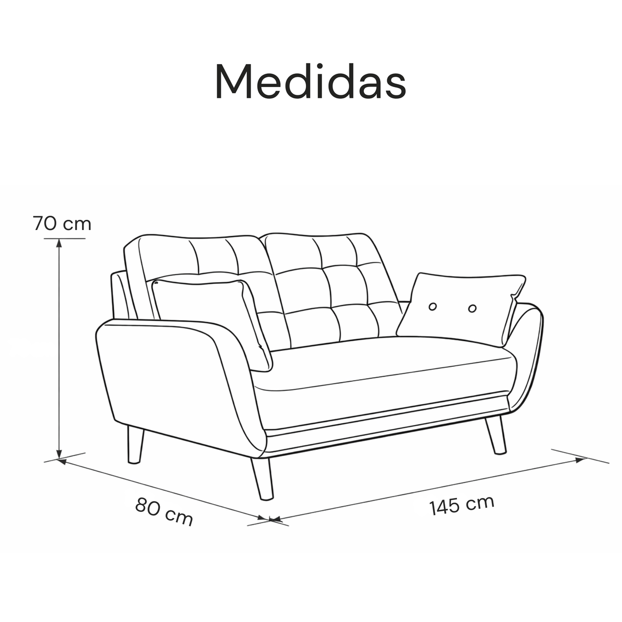 Sofá Eberhad 2 Puestos