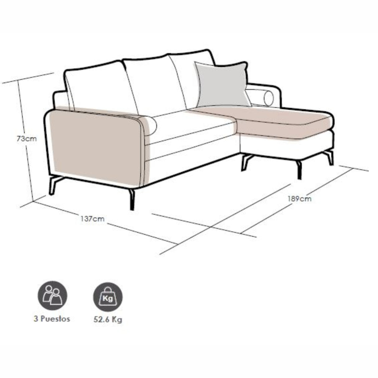 Sofá Entrrambi en L