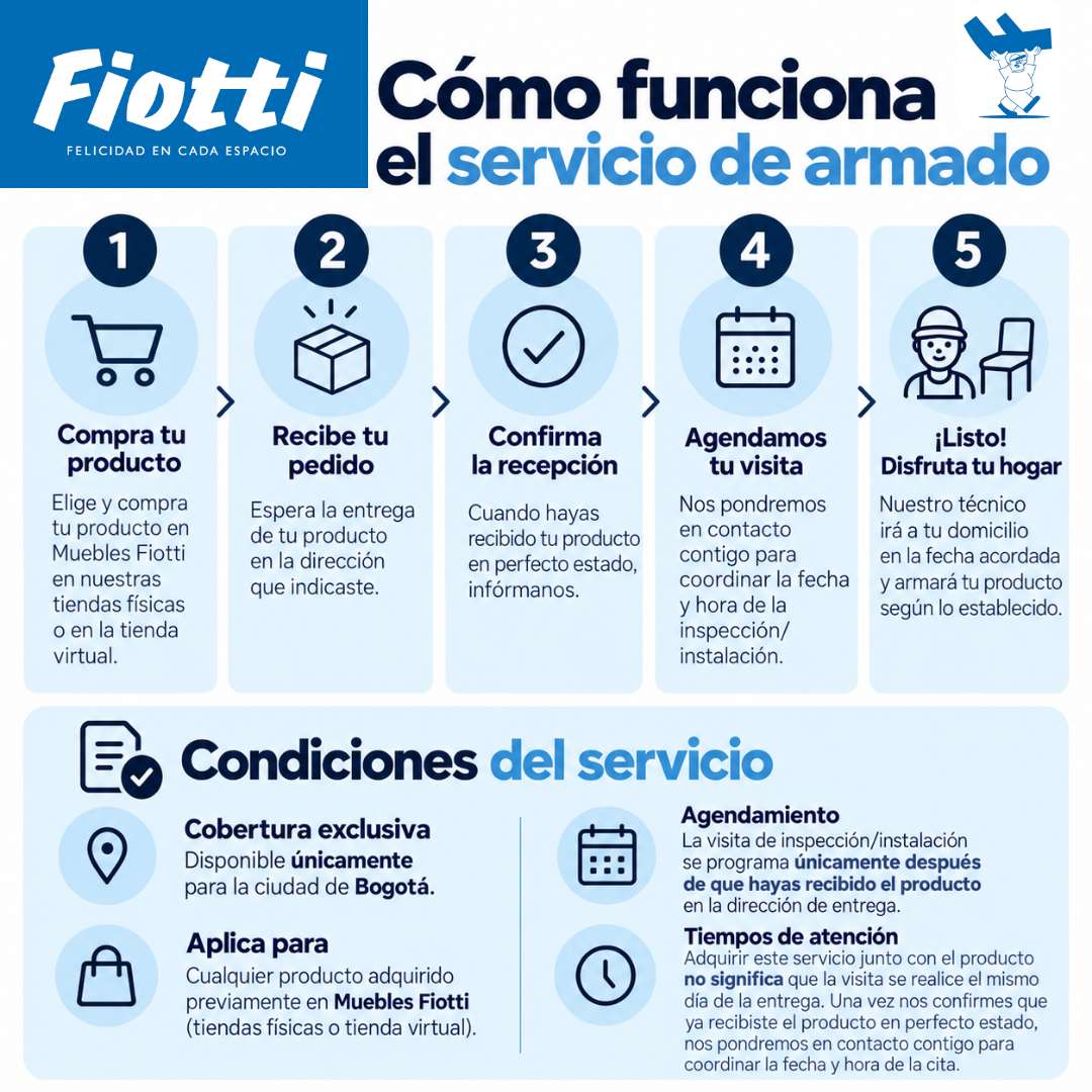 Servicio Armado / Exclusivo Bogotá / Set Comedor 4P