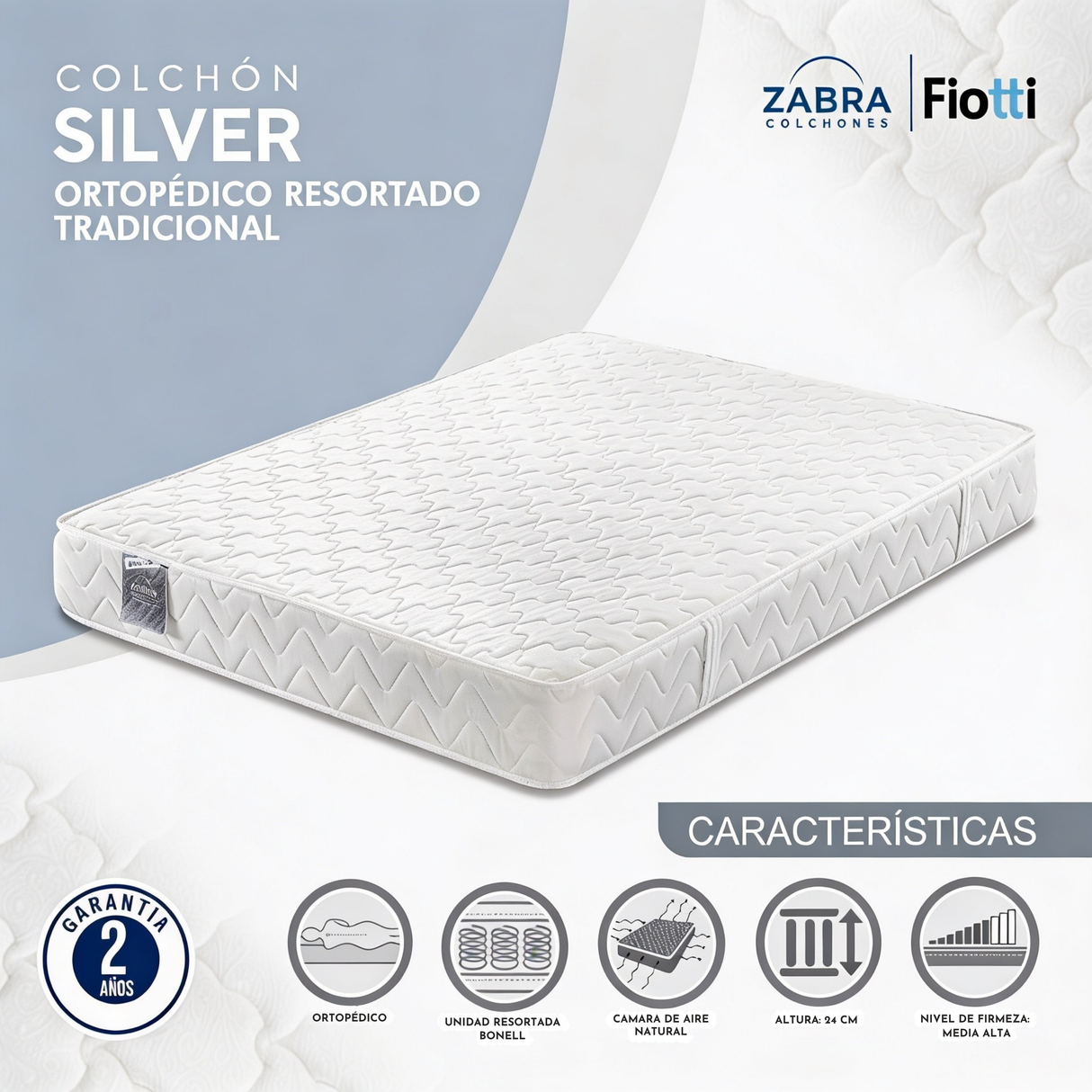 Colchón New Zabra Silver
