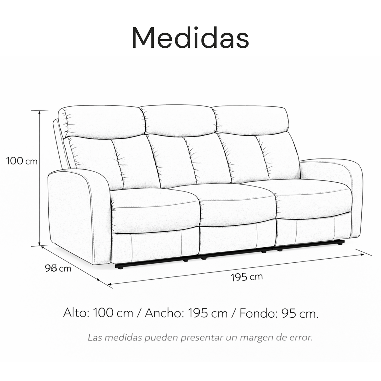Sofá Reclino Trudy 3P