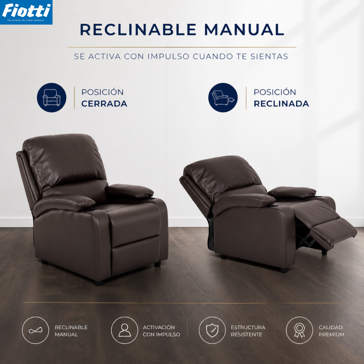Sofá Reclinable Waheeb 1P