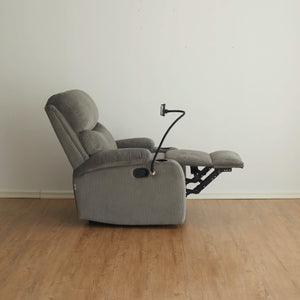 Silla Reclinable Abelyn 1 puesto (Gris) Porta Celular