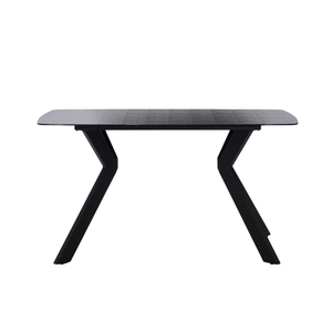 Mesa de Comedor Avani Cristal Gris Oscuro 4 / 6 Puestos