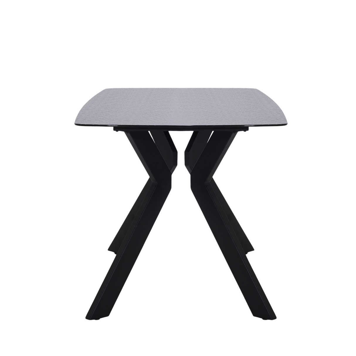 Mesa de Comedor Avani Cristal Gris Oscuro 4 / 6 Puestos
