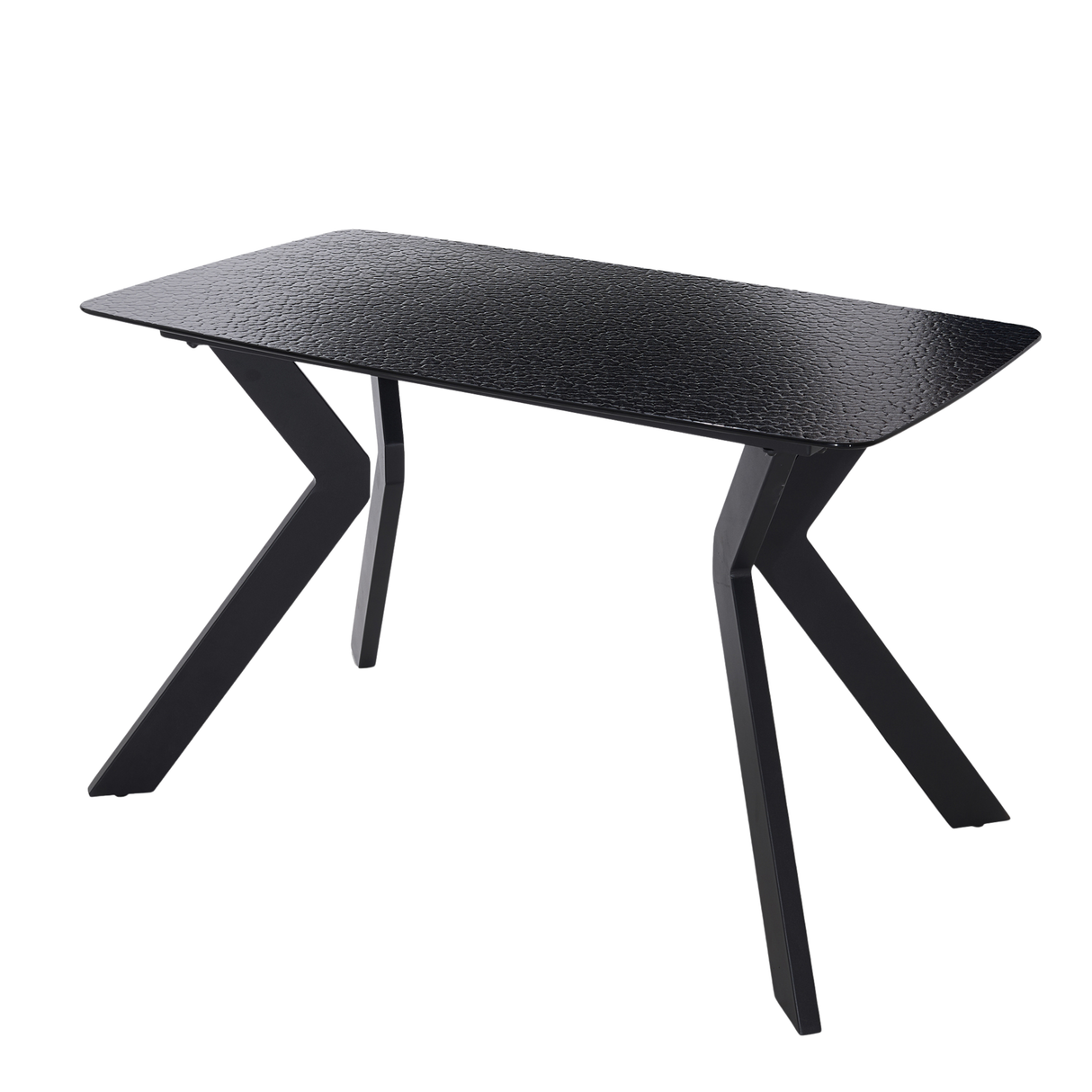 Mesa de Comedor Avani Cristal Gris Oscuro 4 / 6 Puestos