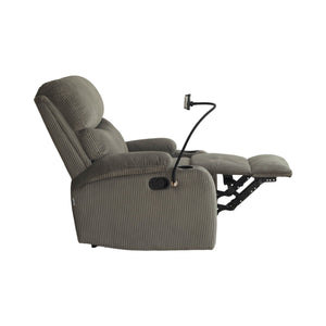 Silla Reclinable Abelyn 1 puesto (Gris) Porta Celular